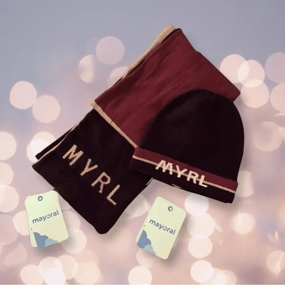 MAYORAL Boys hat and scarf set size 4T Brand New - Picture 5 of 9